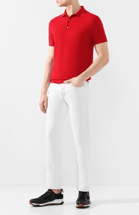 Мужское поло из смеси шелка и хлопка RALPH LAUREN красного цвета по цене 78750 руб., арт. 790799228 | Фото 2 Мужское поло из смеси шелка и хлопка RALPH LAUREN красного цвета, арт. 790799228 | Фото 2