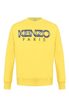 Мужской хлопковый свитшот KENZO желтого цвета по цене 17000 руб., арт. FA55SW0004MD | Фото 1 Мужской хлопковый свитшот KENZO желтого цвета, арт. FA55SW0004MD | Фото 1