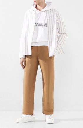 Мужской хлопковые брюки BURBERRY коричневого цвета по цене 54400 руб., арт. 4563534 | Фото 2 Мужской хлопковые брюки BURBERRY коричневого цвета, арт. 4563534 | Фото 2