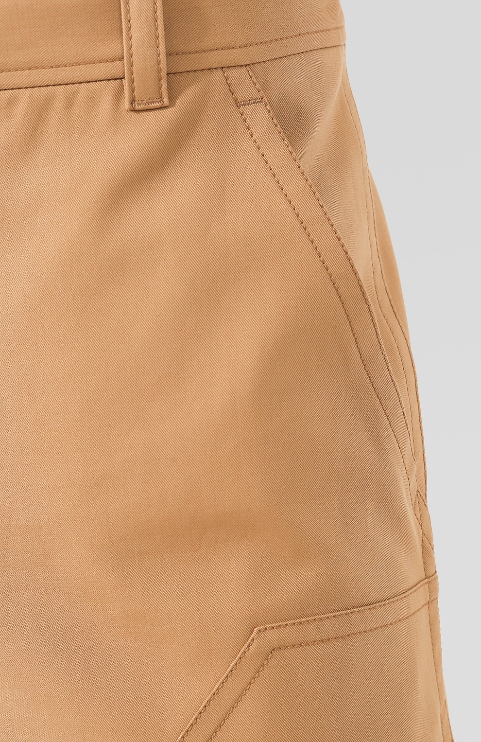 Мужские хлопковые брюки BURBERRY коричневого цвета, арт. 4563534 | Фото 5 (Длина (брюки, джинсы): Стандартные; Случай: Повседневный; Материал внешний: Хлопок)