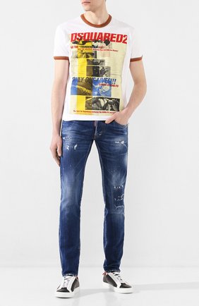 Мужские джинсы DSQUARED2 синего цвета по цене 45950 руб., арт. S71LB0724/S30663 | Фото 2 Мужские джинсы DSQUARED2 синего цвета, арт. S71LB0724/S30663 | Фото 2