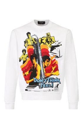 Мужской хлопковый свитшот DSQUARED2 белого цвета по цене 29500 руб., арт. S71GU0362/S25042 | Фото 1 Мужской хлопковый свитшот DSQUARED2 белого цвета, арт. S71GU0362/S25042 | Фото 1