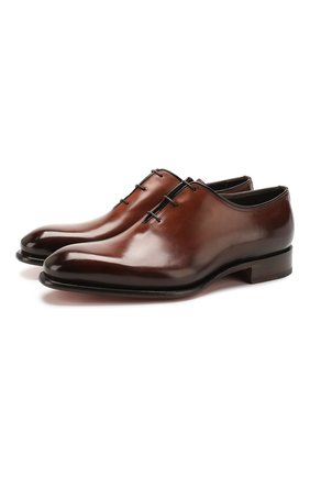 Мужские кожаные оксфорды SANTONI коричневого цвета по цене 76900 руб., арт. MCCR16229MC1HDPNT49 | Фото 1 Мужские кожаные оксфорды SANTONI коричневого цвета, арт. MCCR16229MC1HDPNT49 | Фото 1