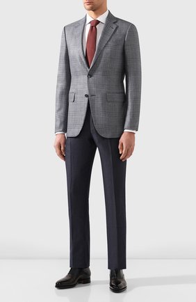 Мужские кожаные оксфорды SANTONI темно-синего цвета по цене 69800 руб., арт. MCSH15581MC1HTRGN56 | Фото 2 Мужские кожаные оксфорды SANTONI темно-синего цвета, арт. MCSH15581MC1HTRGN56 | Фото 2