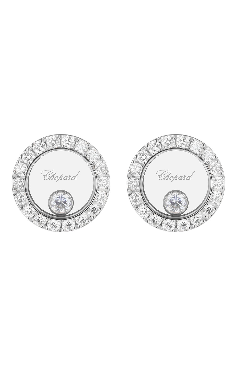 Женские серьги CHOPARD белого золота цвета, арт. 83A017-1201 | Фото 1