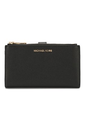 Женские кожаный кошелек jet set MICHAEL MICHAEL KORS черного цвета по цене 15250 руб., арт. 34F9GAFW4L | Фото 1 Женские кожаный кошелек jet set MICHAEL MICHAEL KORS черного цвета, арт. 34F9GAFW4L | Фото 1