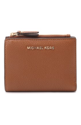 Женские кожаное портмоне jet set MICHAEL MICHAEL KORS светло-коричневого цвета по цене 9370 руб., арт. 34F9GJ6F2L | Фото 1 Женские кожаное портмоне jet set MICHAEL MICHAEL KORS светло-коричневого цвета, арт. 34F9GJ6F2L | Фото 1