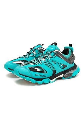 Женские текстильные кроссовки track BALENCIAGA бирюзового цвета по цене 66750 руб., арт. 542436/W1GC1 | Фото 1 Женские текстильные кроссовки track BALENCIAGA бирюзового цвета, арт. 542436/W1GC1 | Фото 1