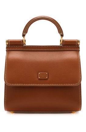 Женская сумка sicily 58 mini DOLCE & GABBANA коричневого цвета по цене 120000 руб., арт. BB6846/AV385 | Фото 1 Женская сумка sicily 58 mini DOLCE & GABBANA коричневого цвета, арт. BB6846/AV385 | Фото 1