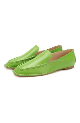Женские кожаные лоферы TOD’S зеленого цвета по цене 39950 руб., арт. XXW77C0CZ9000N | Фото 1 Женские кожаные лоферы TOD’S зеленого цвета, арт. XXW77C0CZ9000N | Фото 1