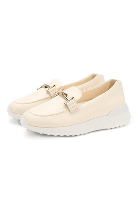 Женские кожаные лоферы TOD’S белого цвета по цене 35700 руб., арт. XXW80A0CI22G0C | Фото 1 Женские кожаные лоферы TOD’S белого цвета, арт. XXW80A0CI22G0C | Фото 1