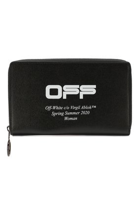 Женские кожаный кошелек OFF-WHITE черного цвета по цене 34400 руб., арт. 0WNC012R204230731001 | Фото 1 Женские кожаный кошелек OFF-WHITE черного цвета, арт. 0WNC012R204230731001 | Фото 1