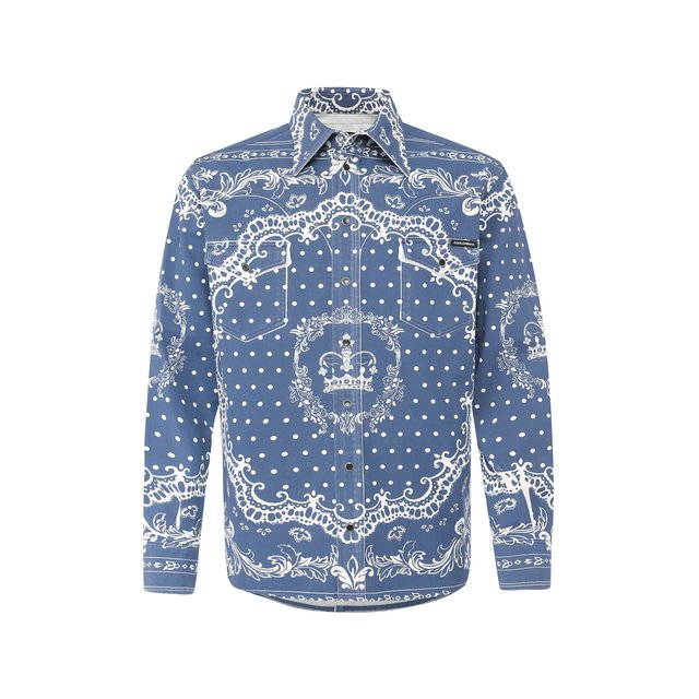Хлопковая рубашка Dolce&Gabbana 10980759