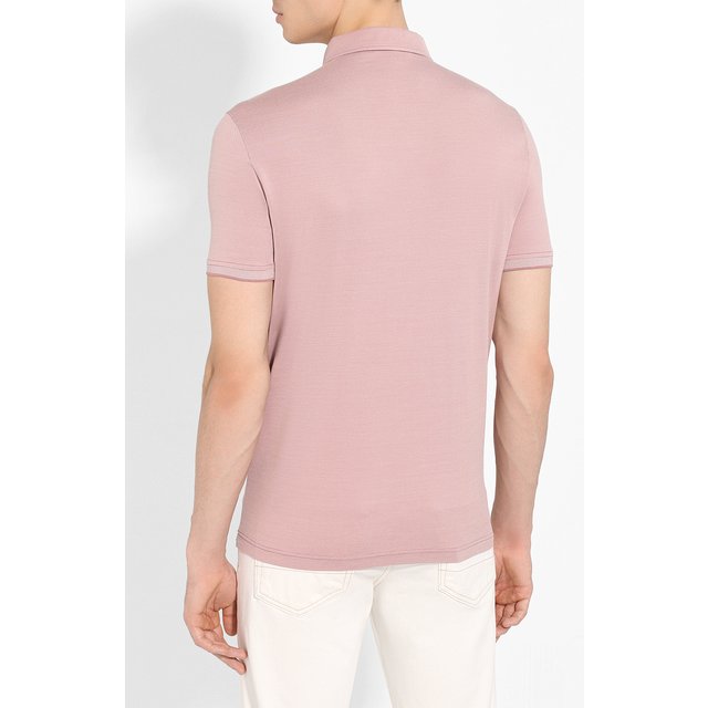 фото Поло из хлопка и шелка loro piana