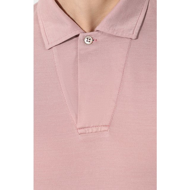 фото Поло из хлопка и шелка loro piana