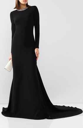 Женское платье-макси STELLA MCCARTNEY черного цвета по цене 289000 руб., арт. 599747/SCA06 | Фото 2 Женское платье-макси STELLA MCCARTNEY черного цвета, арт. 599747/SCA06 | Фото 2