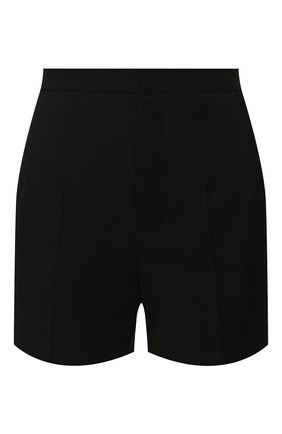 Женские шерстяные шорты SAINT LAURENT черного цвета по цене 96050 руб., арт. 622135/Y512W | Фото 1