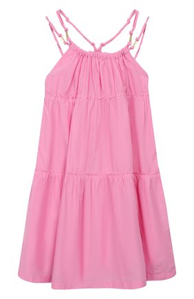 Детское хлопковый сарафан CHLOÉ фуксия цвета по цене 13990 руб., арт. C12775 | Фото 1 Детское хлопковый сарафан CHLOÉ фуксия цвета, арт. C12775 | Фото 1