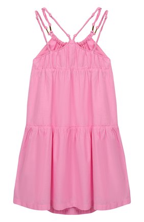 Детское хлопковый сарафан CHLOÉ фуксия цвета по цене 13990 руб., арт. C12775 | Фото 2 Детское хлопковый сарафан CHLOÉ фуксия цвета, арт. C12775 | Фото 2
