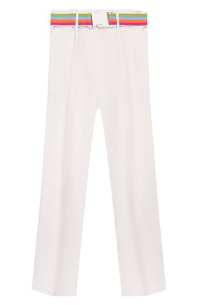 Детские брюки INDEE белого цвета по цене 11700 руб., арт. G0ELAND/WHITE/12A-18A | Фото 1 Детские брюки INDEE белого цвета, арт. G0ELAND/WHITE/12A-18A | Фото 1