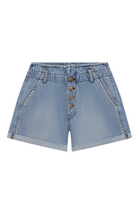 Детские джинсовые шорты INDEE голубого цвета по цене 7730 руб., арт. GARFIELD/DENIM/12A-18A | Фото 1 Детские джинсовые шорты INDEE голубого цвета, арт. GARFIELD/DENIM/12A-18A | Фото 1