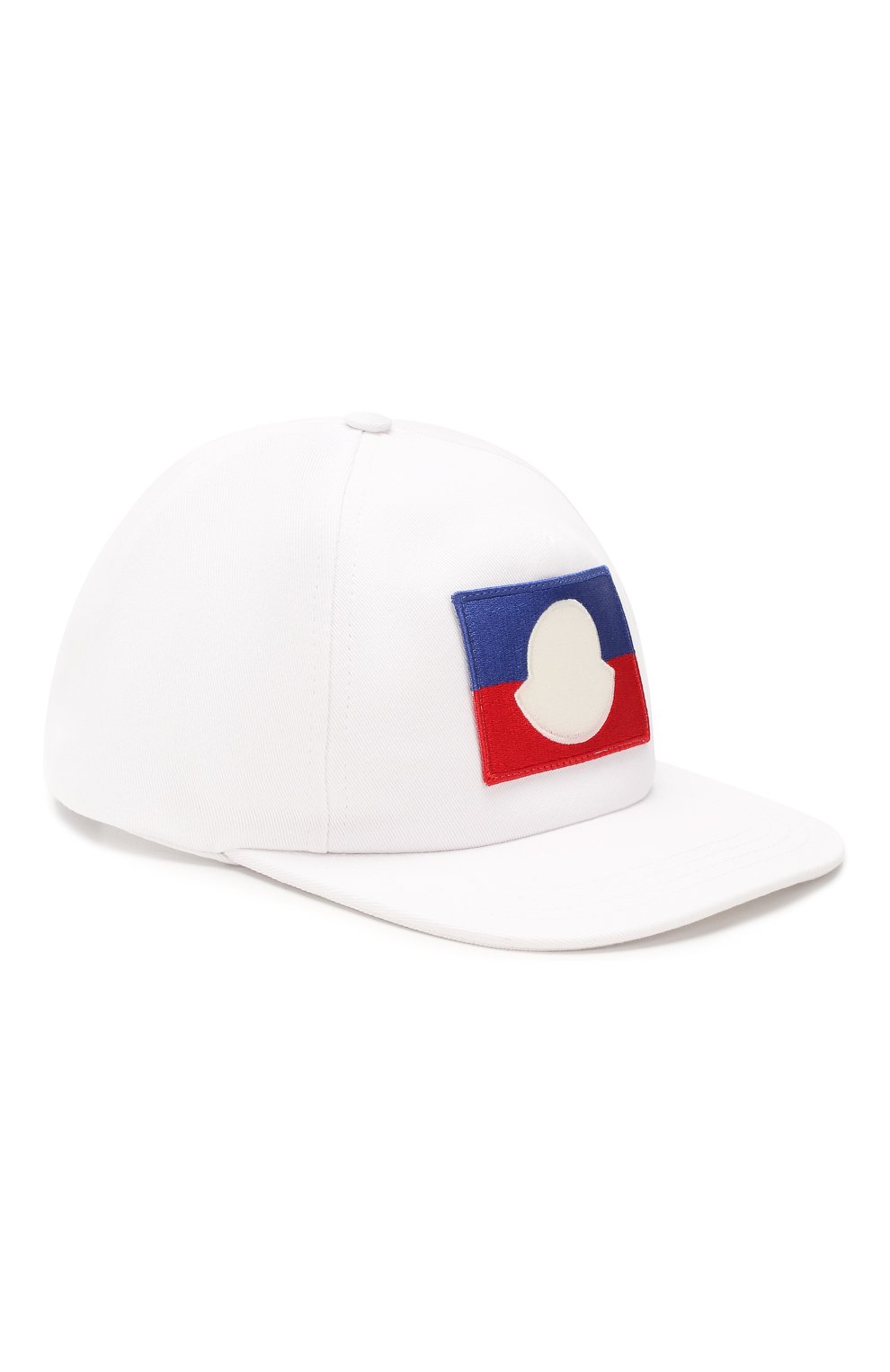 Детская хлопковая бейсболка MONCLER белого цвета, арт. F1-954-3B704-20-04863 | Фото 1 (Материал: Текстиль, Хлопок)