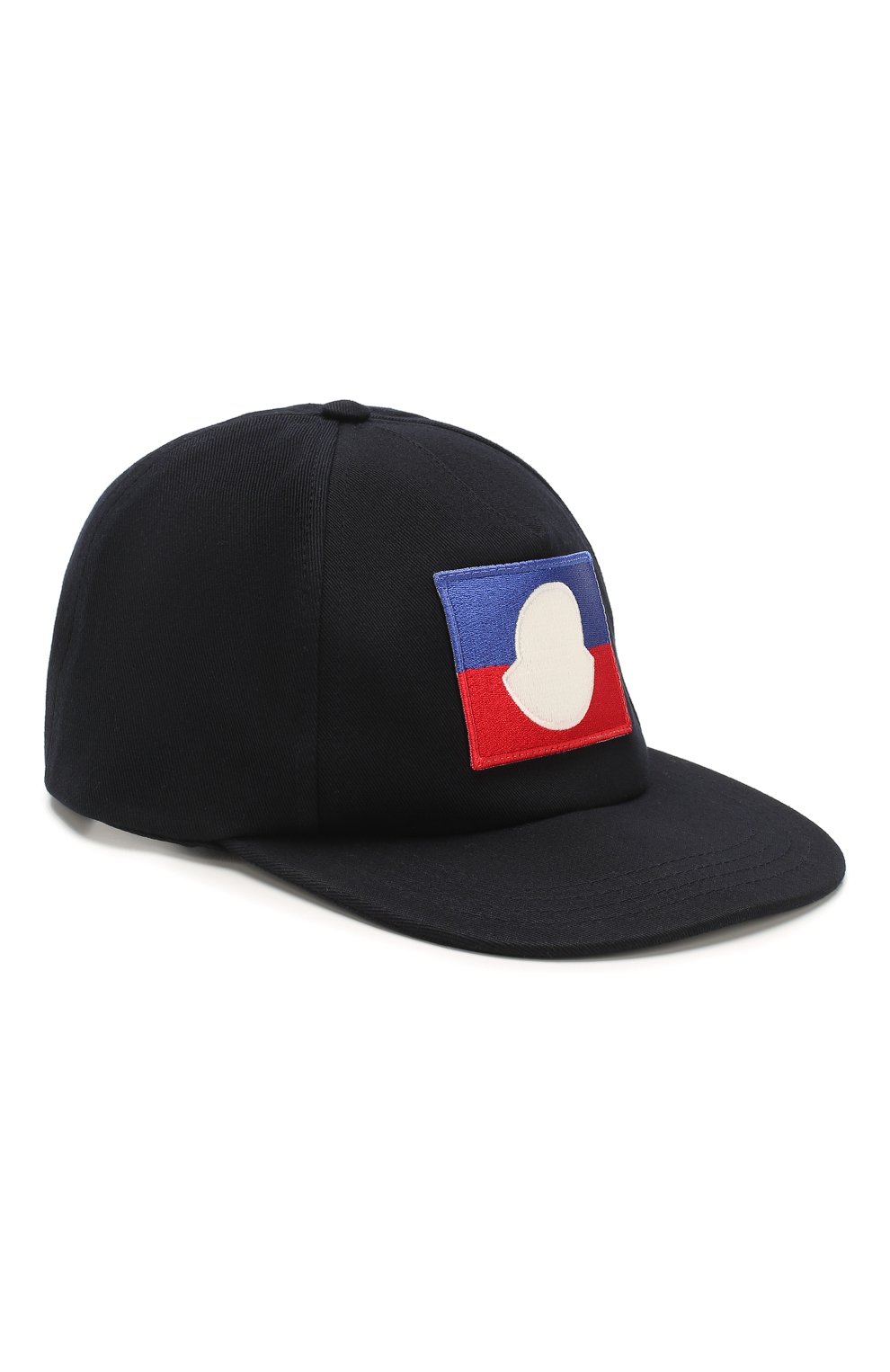 Детская хлопковая бейсболка MONCLER темно-синего цвета, арт. F1-954-3B704-20-04863 | Фото 1