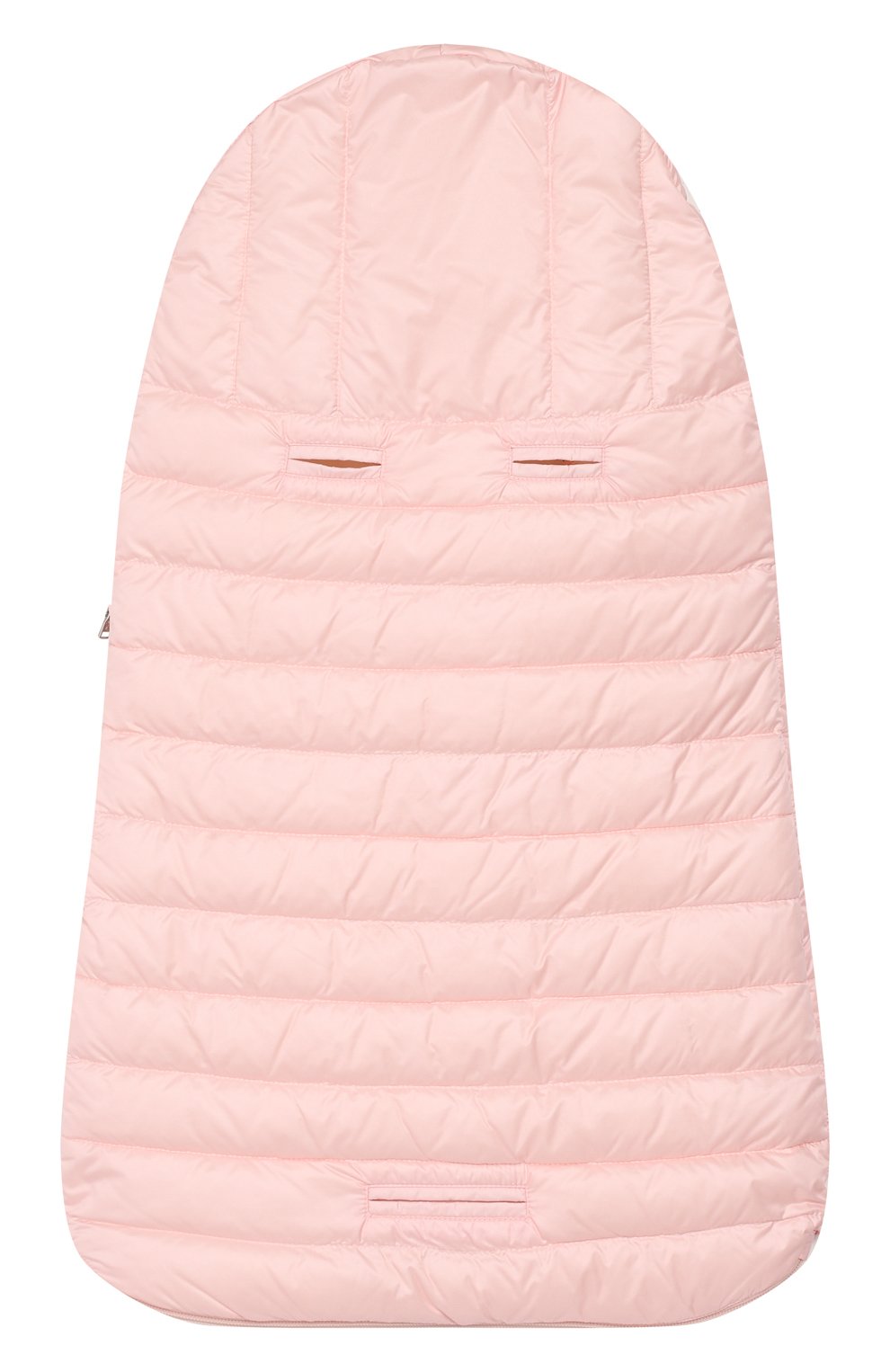 Детский пуховый конверт MONCLER розового цвета по цене 24400 руб., арт. F1-951-1G701-00-C0401 | Фото 2 Детский пуховый конверт MONCLER розового цвета, арт. F1-951-1G701-00-C0401 | Фото 2