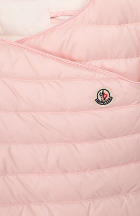 Детский пуховый конверт MONCLER розового цвета по цене 24400 руб., арт. F1-951-1G701-00-C0401 | Фото 3 Детский пуховый конверт MONCLER розового цвета, арт. F1-951-1G701-00-C0401 | Фото 3