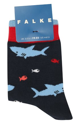 Детские носки FALKE темно-синего цвета по цене 864 руб., арт. 12278 | Фото 1 Детские носки FALKE темно-синего цвета, арт. 12278 | Фото 1