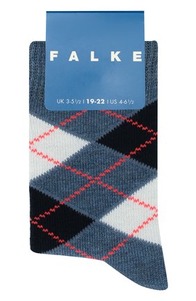 Детские носки FALKE голубого цвета, арт. 11973 | Фото 1 (Материал: Хлопок, Текстиль; Кросс-КТ: Носки)