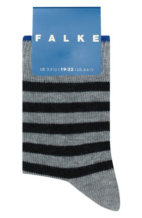Детские носки FALKE серого цвета, арт. 11917 | Фото 1 (Материал: Текстиль, Хлопок; Кросс-КТ: Носки)