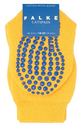 Детские носки из хлопка и шерсти FALKE желтого цвета, арт. 10500 | Фото 1 (Материал: Текстиль, Хлопок; Кросс-КТ: Школьные аксессуары, Носки; Региональные ограничения белый список (Axapta Mercury): RU)