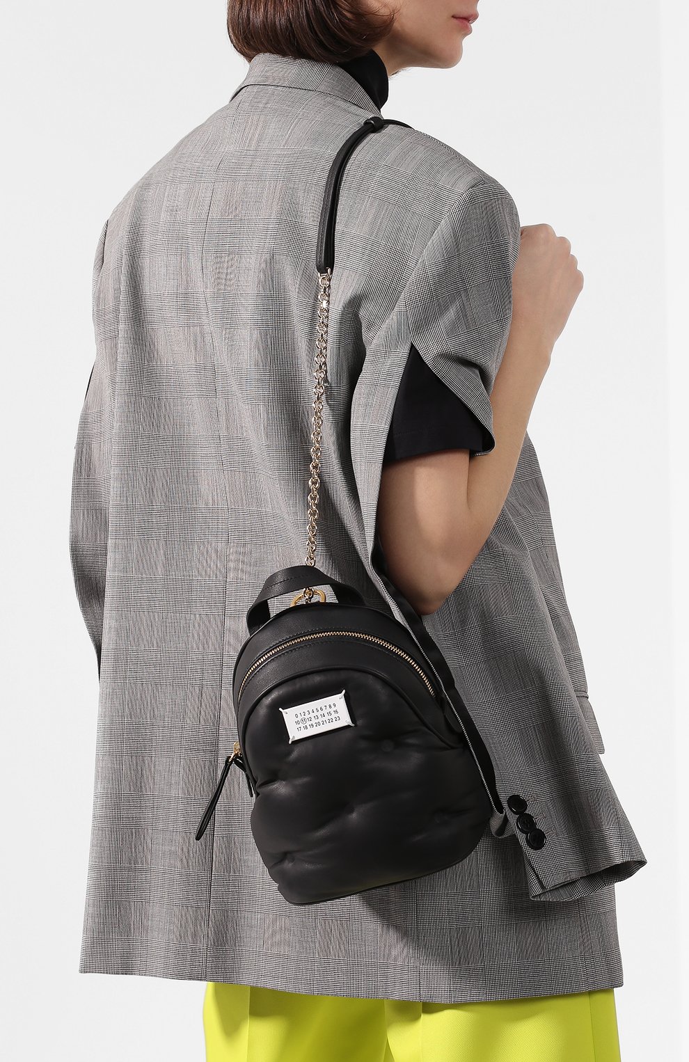 Женский черный рюкзак glam slam MAISON MARGIELA купить в интернет