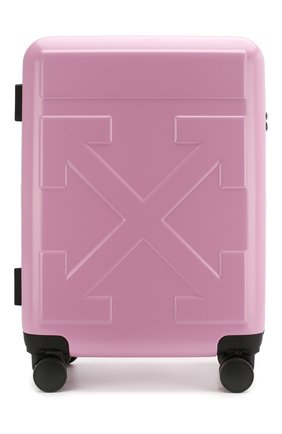 Женский дорожный чемодан arrow OFF-WHITE розового цвета по цене 52200 руб., арт. 0WNG001R20F610672727 | Фото 1 Женский дорожный чемодан arrow OFF-WHITE розового цвета, арт. 0WNG001R20F610672727 | Фото 1