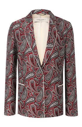 Женский жакет GOLDEN GOOSE DELUXE BRAND бордового цвета по цене 63350 руб., арт. G36WP060.A3 | Фото 1 Женский жакет GOLDEN GOOSE DELUXE BRAND бордового цвета, арт. G36WP060.A3 | Фото 1