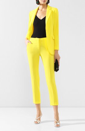 Женские брюки ERMANNO ERMANNO SCERVINO желтого цвета по цене 20950 руб., арт. 46T PL07 GIS | Фото 2 Женские брюки ERMANNO ERMANNO SCERVINO желтого цвета, арт. 46T PL07 GIS | Фото 2