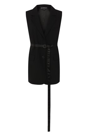 Женский шерстяной жилет ANN DEMEULEMEESTER черного цвета по цене 77050 руб., арт. 2001-1154-P-170-099 | Фото 1 Женский шерстяной жилет ANN DEMEULEMEESTER черного цвета, арт. 2001-1154-P-170-099 | Фото 1