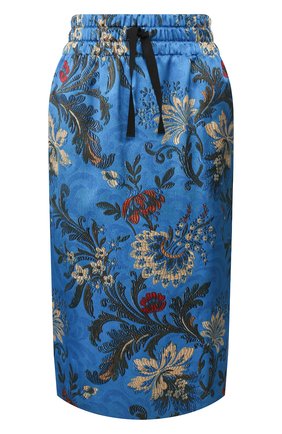 Женская шелковая юбка DRIES VAN NOTEN синего цвета по цене 43900 руб., арт. 201-10895-9413 | Фото 1 Женская шелковая юбка DRIES VAN NOTEN синего цвета, арт. 201-10895-9413 | Фото 1
