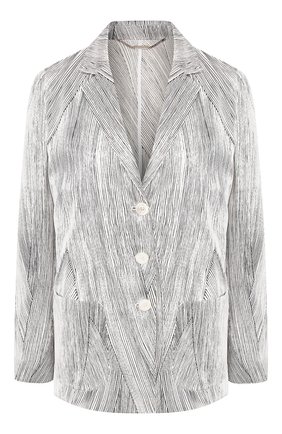 Женский шелковый жакет KITON черно-белого цвета по цене 293000 руб., арт. D49537K09S83 | Фото 1 Женский шелковый жакет KITON черно-белого цвета, арт. D49537K09S83 | Фото 1 (Длина (для топов): Стандартные; Материал подклада: Шелк; Рукава: Длинные; Материал внешний: Шелк; Статус проверки: Проверена категория; Случай: Формальный; 1-2-бортные: Однобортные; Женское Кросс-КТ: Жакет-одежда; Региональные ограничения белый список (Axapta Mercury): RU)