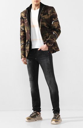 Мужской хлопковый пиджак PHILIPP PLEIN хаки цвета по цене 158550 руб., арт. S20C MRF1104 PTE003N | Фото 2 Мужской хлопковый пиджак PHILIPP PLEIN хаки цвета, арт. S20C MRF1104 PTE003N | Фото 2