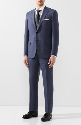 Мужской шерстяной костюм BRIONI синего цвета по цене 362500 руб., арт. RA0J1C/P9A1X/BRUNIC0 | Фото 1 Мужской шерстяной костюм BRIONI синего цвета, арт. RA0J1C/P9A1X/BRUNIC0 | Фото 1