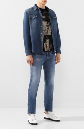 Мужская джинсовая рубашка 2 MEN JEANS синего цвета по цене 18400 руб., арт. KUSTER/Y2FMC | Фото 2 Мужская джинсовая рубашка 2 MEN JEANS синего цвета, арт. KUSTER/Y2FMC | Фото 2