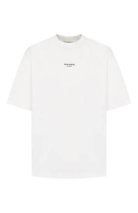 Мужская хлопковая футболка ACNE STUDIOS белого цвета по цене 19300 руб., арт. BL0156/M | Фото 1 Мужская хлопковая футболка ACNE STUDIOS белого цвета, арт. BL0156/M | Фото 1