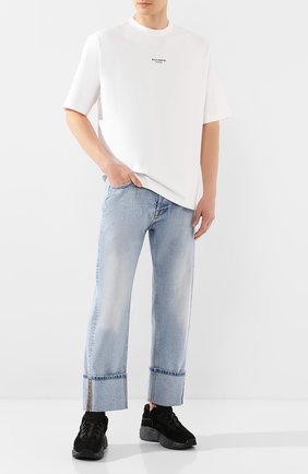 Мужская хлопковая футболка ACNE STUDIOS белого цвета по цене 19300 руб., арт. BL0156/M | Фото 2 Мужская хлопковая футболка ACNE STUDIOS белого цвета, арт. BL0156/M | Фото 2