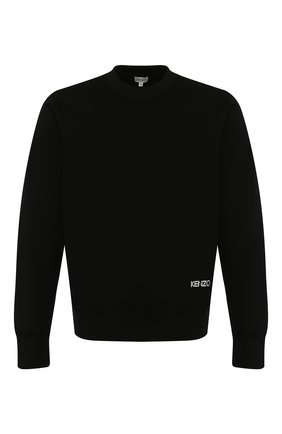 Мужской хлопковый свитшот KENZO черного цвета по цене 22400 руб., арт. FA55SW0804BC | Фото 1 Мужской хлопковый свитшот KENZO черного цвета, арт. FA55SW0804BC | Фото 1