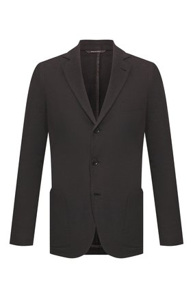 Мужской пиджак из хлопка и шелка LORO PIANA темно-серого цвета по цене 167000 руб., арт. FAE8388 | Фото 1 Мужской пиджак из хлопка и шелка LORO PIANA темно-серого цвета, арт. FAE8388 | Фото 1 (Пиджаки М: Приталенный; Материал внешний: Хлопок, Шелк; Длина (для топов): Стандартные; Случай: Повседневный; Стили: Кэжуэл; Рукава: Длинные; Кросс-КТ: Трикотаж; 1-2-бортные: Однобортные)
