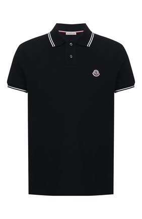 Мужское хлопковое поло MONCLER темно-синего цвета по цене 13600 руб., арт. F1-091-8A706-00-84556 | Фото 1 Мужское хлопковое поло MONCLER темно-синего цвета, арт. F1-091-8A706-00-84556 | Фото 1
