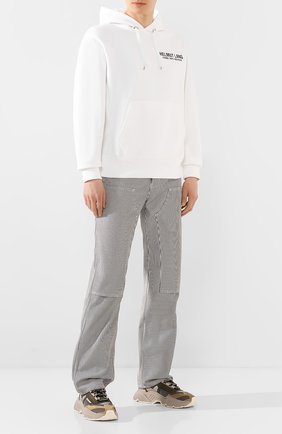 Мужской хлопковое худи HELMUT LANG белого цвета по цене 31900 руб., арт. K02DM509 | Фото 2 Мужской хлопковое худи HELMUT LANG белого цвета, арт. K02DM509 | Фото 2