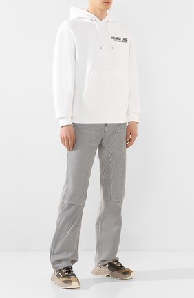 Мужской брюки HELMUT LANG черно-белого цвета по цене 38750 руб., арт. K02DM203 | Фото 2 Мужской брюки HELMUT LANG черно-белого цвета, арт. K02DM203 | Фото 2